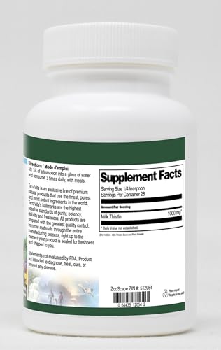 Etiqueta suplemento polvo Cardo Mariano TerraVita