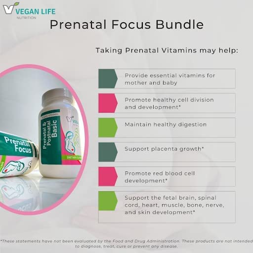 Etiqueta suplemento prenatal vegano Vegan Life Nutrition