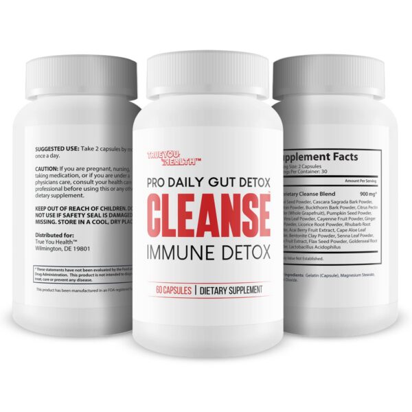 Etiqueta suplemento Pro Daily Gut Detox para mejorar digestión