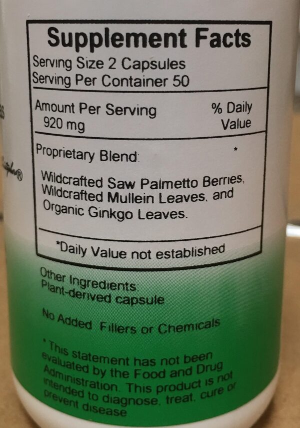 Etiqueta frontal suplemento Prostate Plus fórmula Dr. Christopher