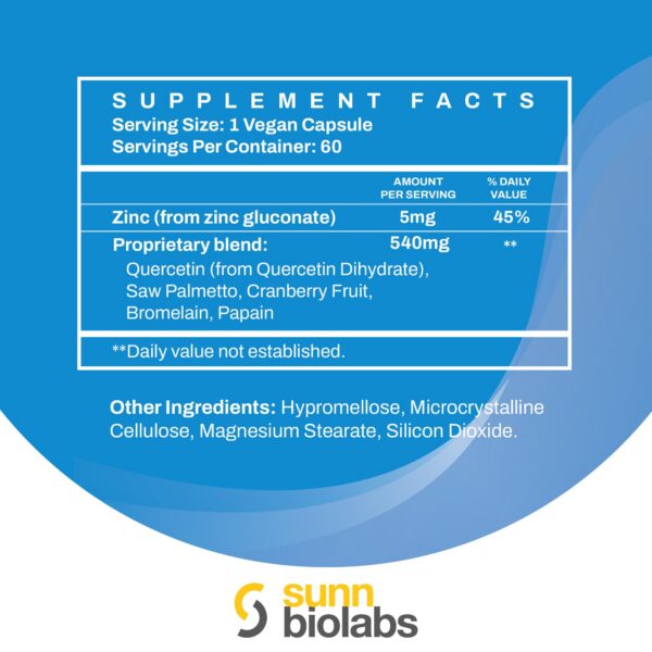 Etiqueta suplemento Prosturol para salud próstata hombres