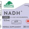 Etiqueta suplemento PROVITA NADH+ fórmula vegana alta pureza