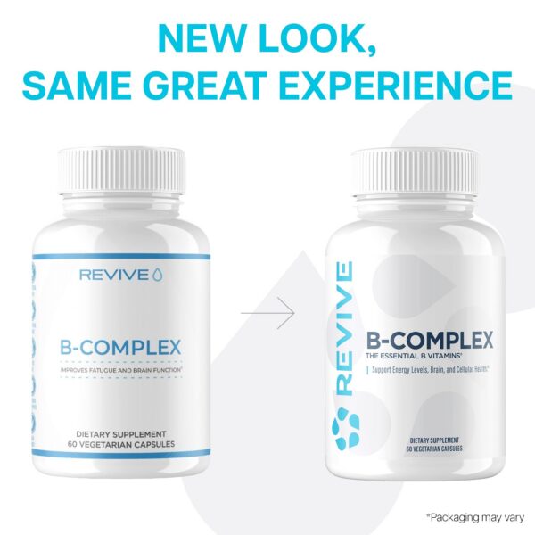 Etiqueta suplemento Revive MD Complejo B
