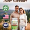 Etiqueta frontal del suplemento para salud articular y recuperación
