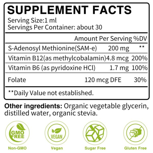 etiqueta suplemento sam e liquido 7c con absorcion del 98
