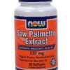 Etiqueta suplemento Saw Palmetto Now Foods para salud prostática