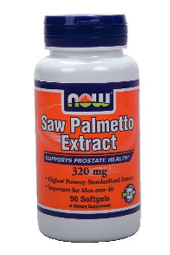 Etiqueta suplemento Saw Palmetto Now Foods para salud prostática