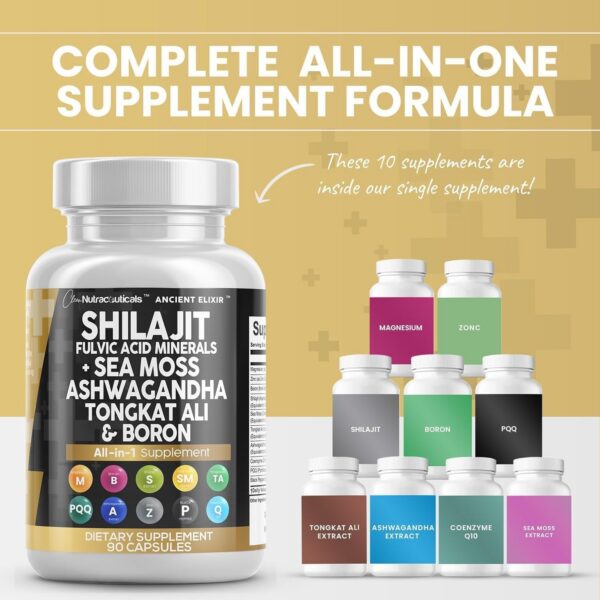 Version 1.0.0 Etiqueta detallada de suplemento de shilajit Clean Nutraceuticals