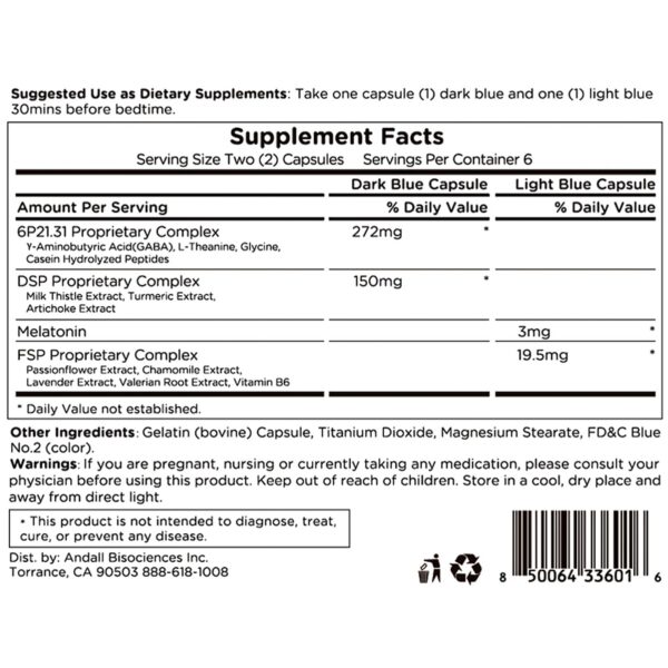 Fórmula avanzada Sleep WELL con extractos de valeriana y lavanda
