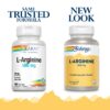 Etiqueta suplemento SOLARAY L-Arginina 500 mg cápsulas vegetales