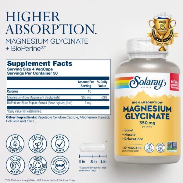 Etiqueta suplemento solaray vitaminas d3 k2 y magnesio mineral