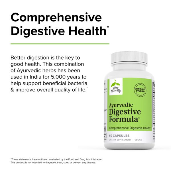 Etiqueta suplemento Terry Naturally apoyo salud intestinal