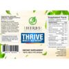 Version 1.0.0 Etiqueta suplemento Thrive multivitaminas líquidas complejo B