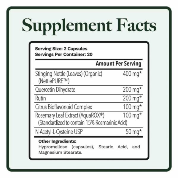 Version 1.0.0 Etiqueta suplementaria Utzy Naturals Allurtica