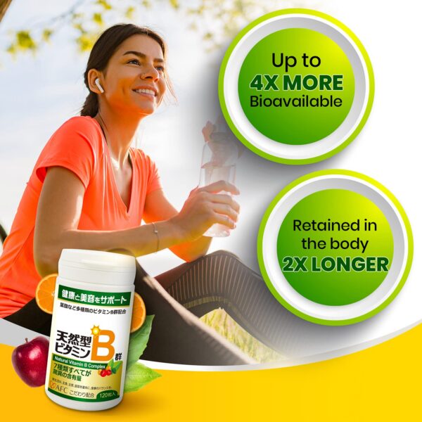 Etiqueta frontal suplemento vitamina B complejo AFC Japón