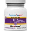 Etiqueta suplemento vitamina B12 metilcobalamina Superior Source