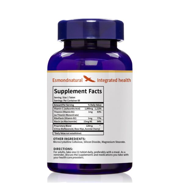 Detalle ingredientes Vitamina C con Cereza Acerola Esmond Natural