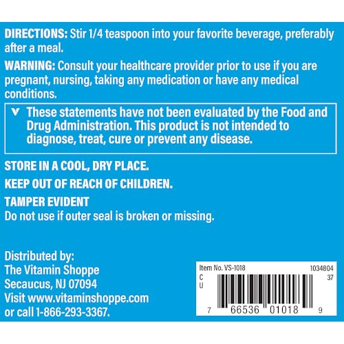 Version 1.0.0 Etiqueta de suplemento vitamina c polvo The Vitamin Shoppe