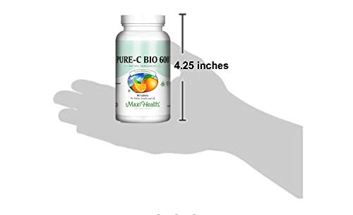 Etiqueta suplemento vitamina C Pure-C-Bio 600