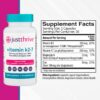 Etiqueta suplemento Vitamina K2-7 Just Thrive