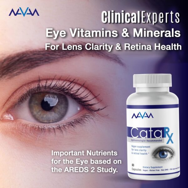 Etiqueta suplemento vitaminas para salud ocular Navan CataRx