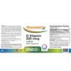 Version 1.0.0 Etiqueta suplemento vitamínico pharmatech d3 10000 ui