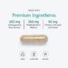 Etiqueta suplemento Vitanica Cortisol Relief alivio estrés sueño
