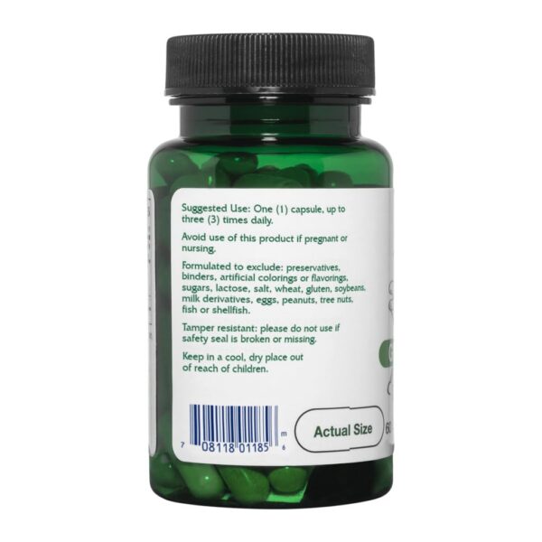 Etiqueta suplemento Vitanica té verde 330mg polifenoles