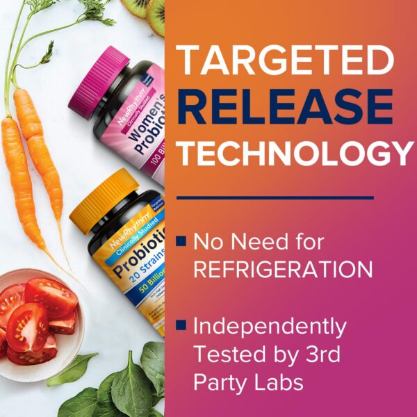 Etiqueta suplementos naturales NewRhythm probióticos