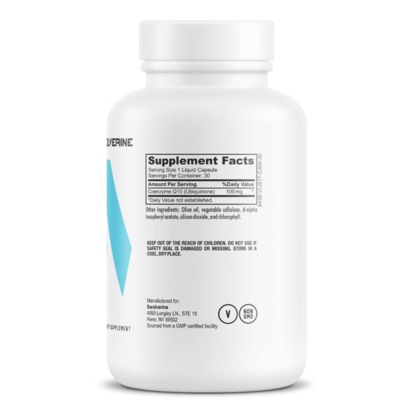 Etiqueta frontal Swolverine CoQ10