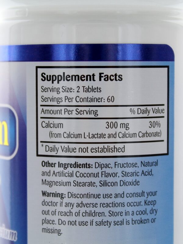 Etiqueta de ingredientes Nu-Health Biocalcium