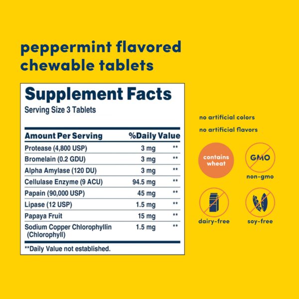 Tabla masticables con sabor papaya