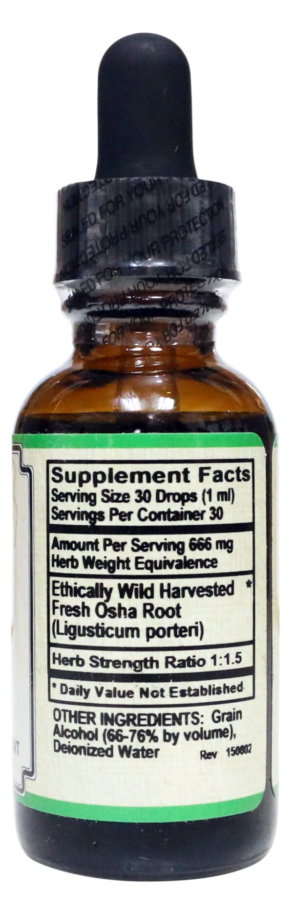 Etiqueta tinta AlchePharma OSHA Ligusticum porteri