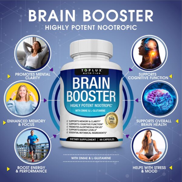Version 1.0.0 Etiqueta lateral de Toplux Brain Supplement