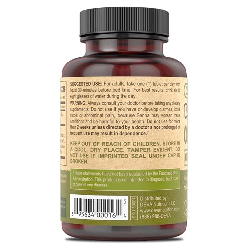 Etiqueta trasera DEVA Vegan Colon Assist 90 tabletas