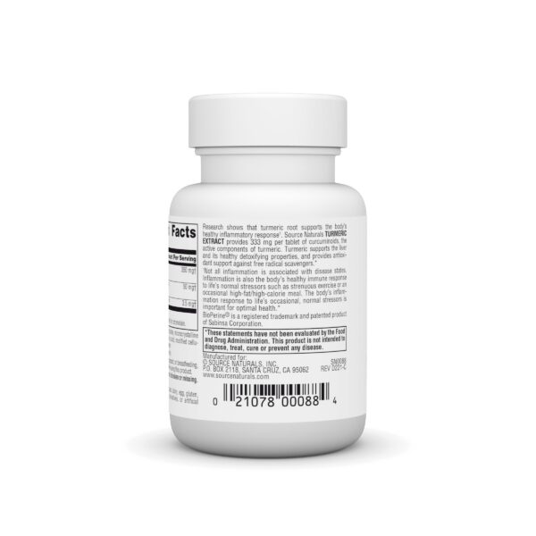 Version 1.0.0 Etiqueta trasera extracto Source Naturals en envase