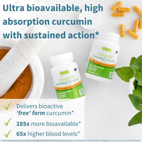 Etiqueta trasera Longvida Curcumina Lipidada Igennus