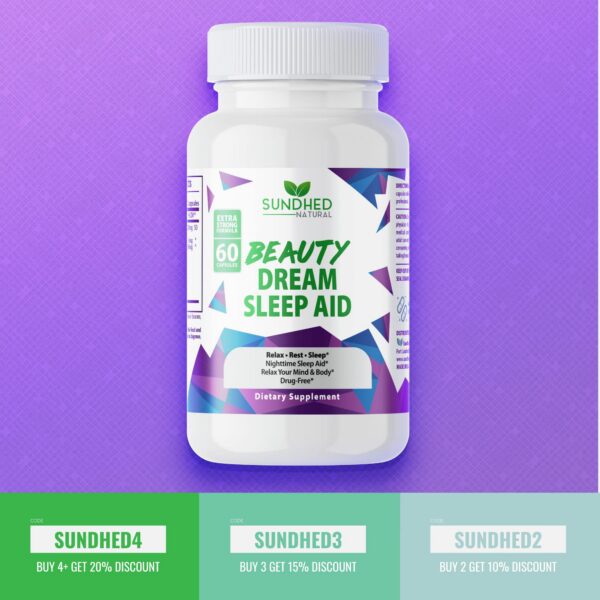 Etiqueta trasera Sundhed Natural Beauty Dream Sleep Aid