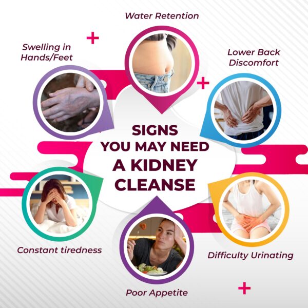 Etiqueta trasera suplemento detox renal NURAFUSE