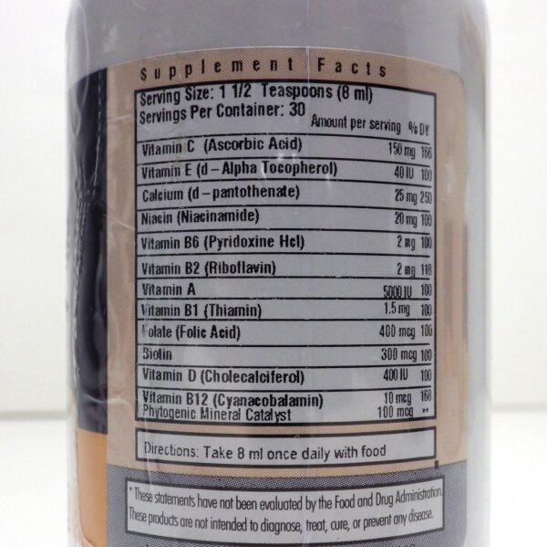 Etiqueta trasera con información del producto