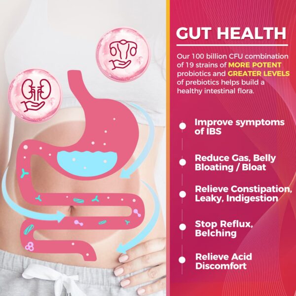 Etiqueta trasera ZEBORA probiótico mujeres 45 sobres