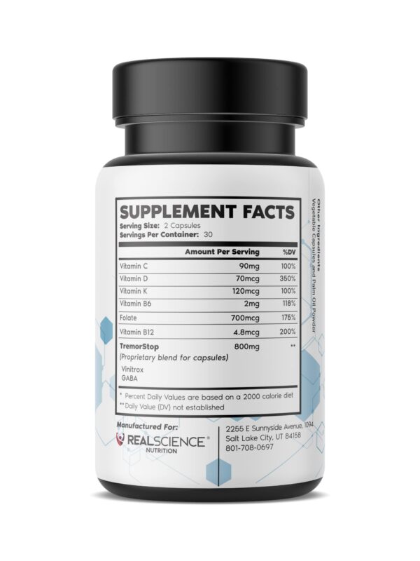 Version 1.0.0 Etiqueta Tremor Miracle Capsules Real Science