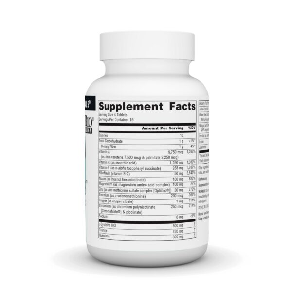 Version 1.0.0 Etiqueta de Visual Eyes con ingredientes