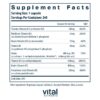 Etiqueta Vital Nutrients B-Complex