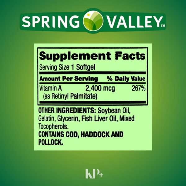 Etiqueta del producto con 2400 mcg