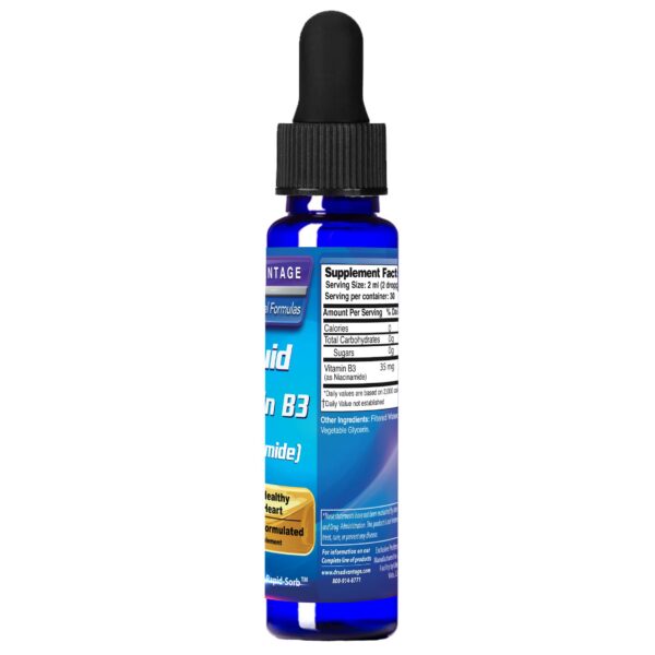 Version 1.0.0 Etiqueta botella vitamina B3 Dr's Advantage para piel y energía