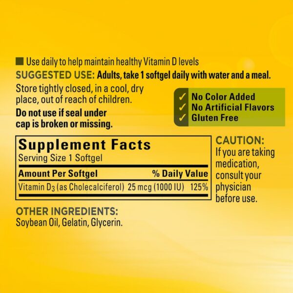 Version 1.0.0 Etiqueta del producto vitamina d3 25 mcg