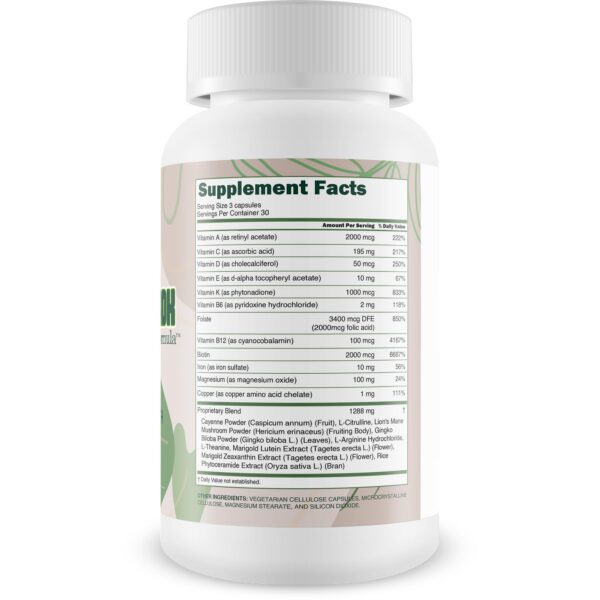 Etiqueta de vitaminas ADK de Happy Health Marketplace