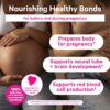 Etiqueta vitaminas prenatales Pink Stork sabor berry