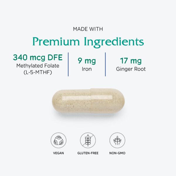 Etiqueta Vitanica Multivitaminas para embarazo Maternal Symmetry